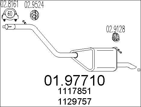 MTS 01.97710 - End Silencer motal.fi