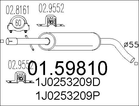 MTS 01.59810 - Middle Silencer motal.fi