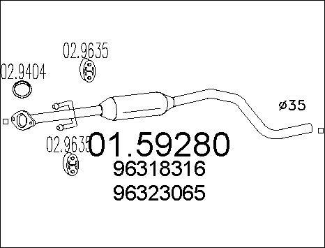 MTS 01.59280 - Middle Silencer motal.fi