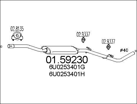 MTS 01.59230 - Middle Silencer motal.fi