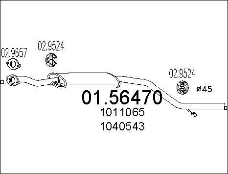 MTS 01.56470 - Middle Silencer motal.fi