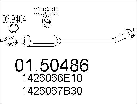 MTS 01.50486 - Middle Silencer motal.fi