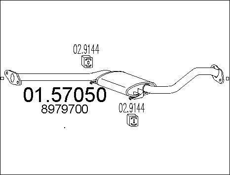 MTS 01.57050 - Middle Silencer motal.fi