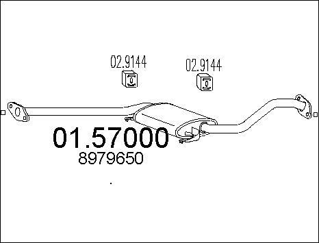 MTS 01.57000 - Middle Silencer motal.fi