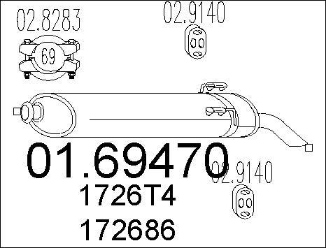 MTS 01.69470 - End Silencer motal.fi