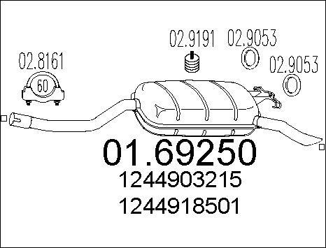 MTS 01.69250 - End Silencer motal.fi