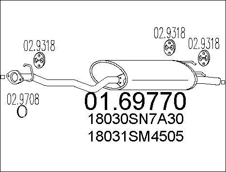 MTS 01.69770 - End Silencer motal.fi