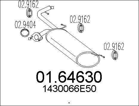 MTS 01.64630 - End Silencer motal.fi