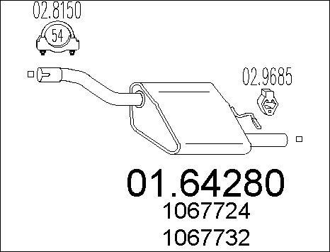 MTS 01.64280 - End Silencer motal.fi