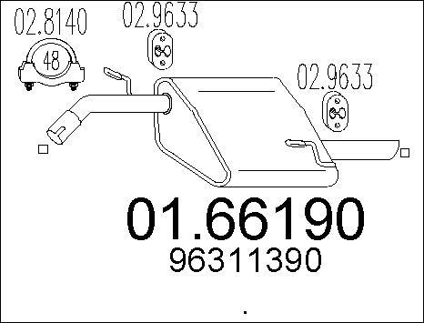 MTS 01.66190 - End Silencer motal.fi