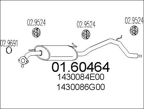 MTS 01.60464 - End Silencer motal.fi