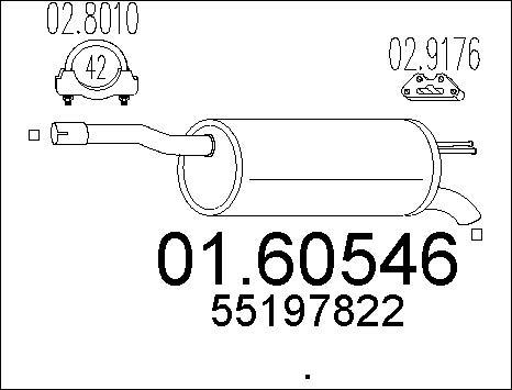 MTS 01.60546 - End Silencer motal.fi