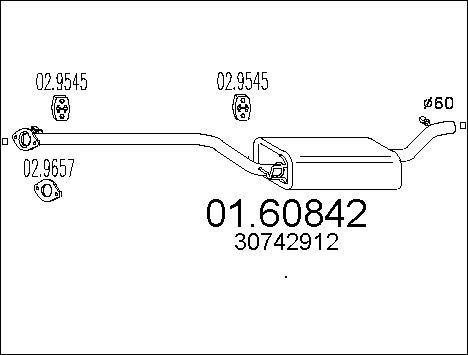 MTS 01.60842 - End Silencer motal.fi