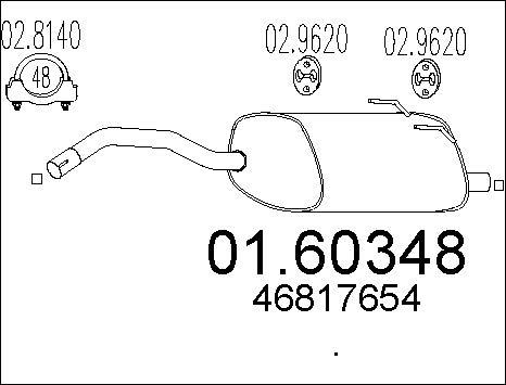 MTS 01.60348 - End Silencer motal.fi