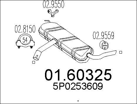 MTS 01.60325 - End Silencer motal.fi