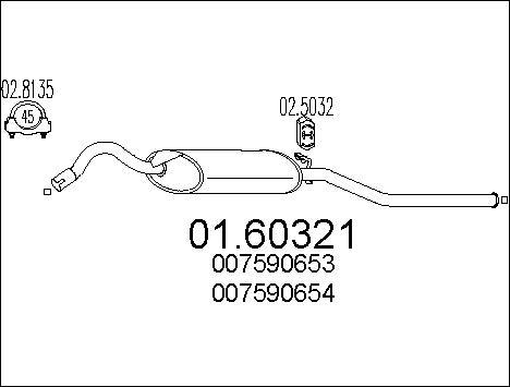 MTS 01.60321 - End Silencer motal.fi