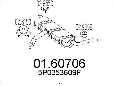 MTS 01.60706 - End Silencer motal.fi