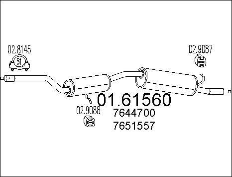 MTS 01.61560 - End Silencer motal.fi