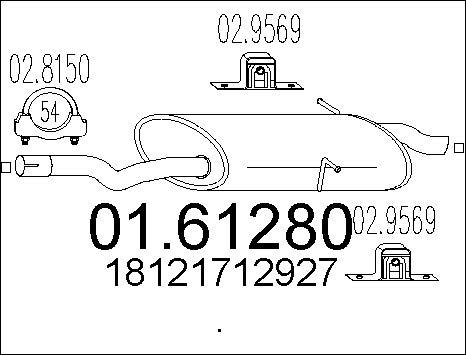 MTS 01.61280 - End Silencer motal.fi