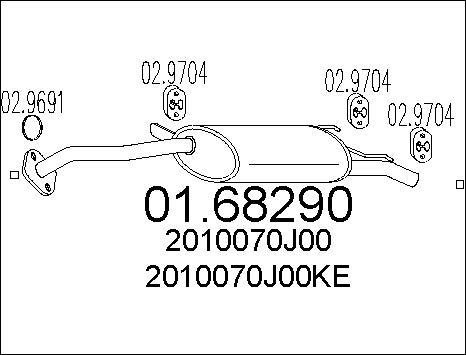 MTS 01.68290 - End Silencer motal.fi