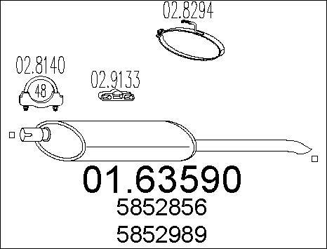 MTS 01.63590 - End Silencer motal.fi