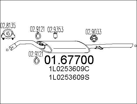 MTS 01.67700 - End Silencer motal.fi