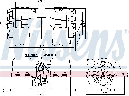 Nissens 87133 - Interior Blower motal.fi