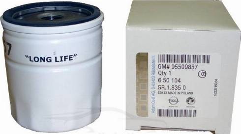 Opel 95509857 - Oil Filter motal.fi