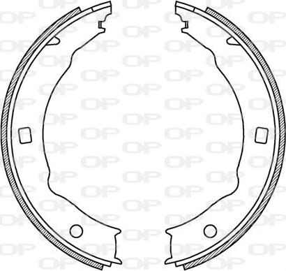 Open Parts BSA2199.00 - Brake Shoe Set motal.fi