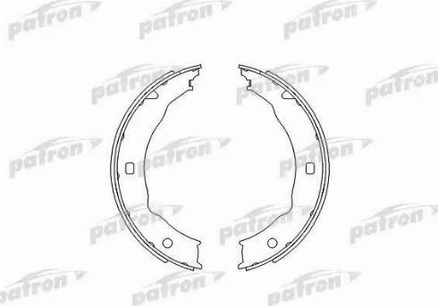 Patron PSP623 - Brake Shoe Set, parking brake motal.fi