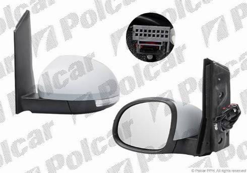 Polcar 9552514M - Outside Mirror motal.fi