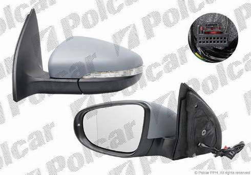 Polcar 9518526E - Outside Mirror motal.fi