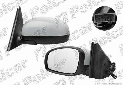 Polcar 6915515M - Outside Mirror motal.fi