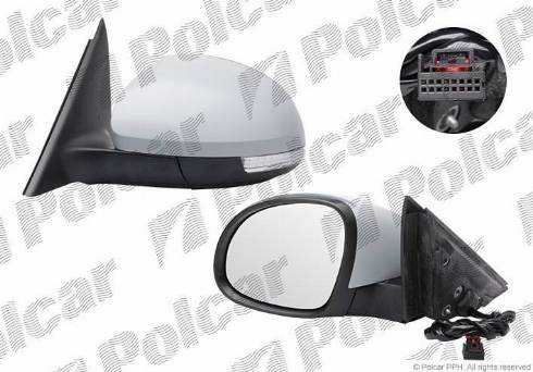 Polcar 6935514M - Outside Mirror motal.fi