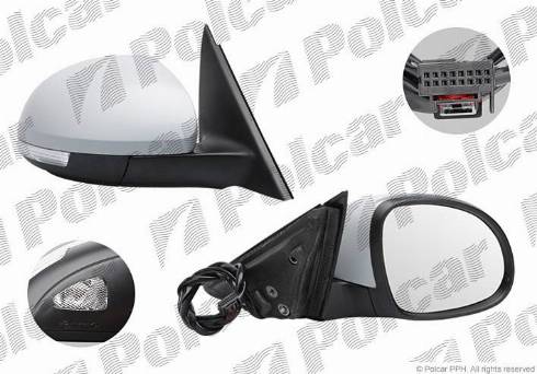 Polcar 6935525M - Outside Mirror motal.fi