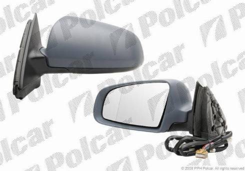 Polcar 1335516M - Outside Mirror motal.fi