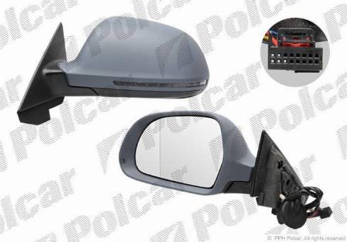 Polcar 1332511M - Outside Mirror motal.fi