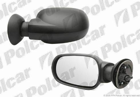 Polcar 2800511M - Outside Mirror motal.fi