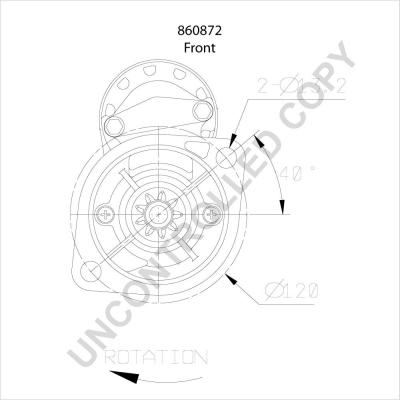 Prestolite Electric 860872 - Starter motal.fi