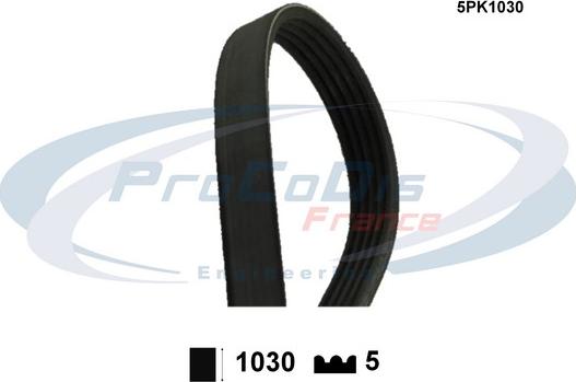 Procodis France 5PK1030 - V-Ribbed Belt motal.fi