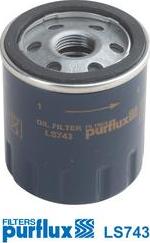 Purflux LS743 - Oil Filter motal.fi