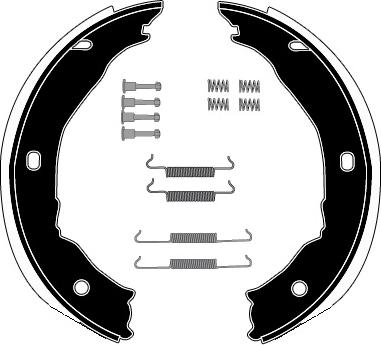 Raicam RA28361 - Brake Shoe Set, parking brake motal.fi