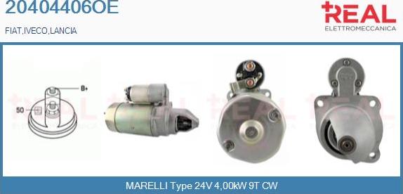 REAL 20404406OE - Starter motal.fi