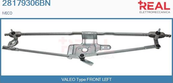 REAL 28179306BN - Wiper Linkage motal.fi