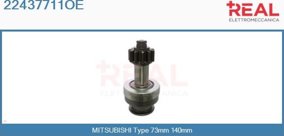 REAL 22437711OE - Pinion, bendix, starter motal.fi