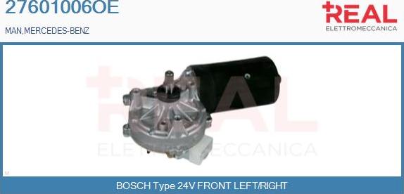 REAL 27601006OE - Wiper Motor motal.fi