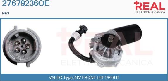 REAL 27679236OE - Wiper Motor motal.fi