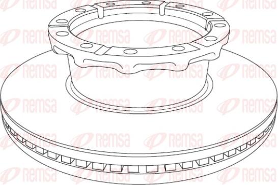 Remsa NCA1240.20 - Brake Disc motal.fi