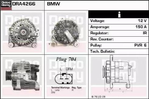 Remy DRA4266 - Alternator motal.fi