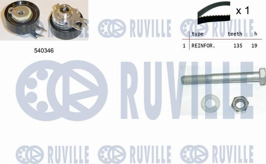 Ruville 550007 - Timing Belt Set motal.fi